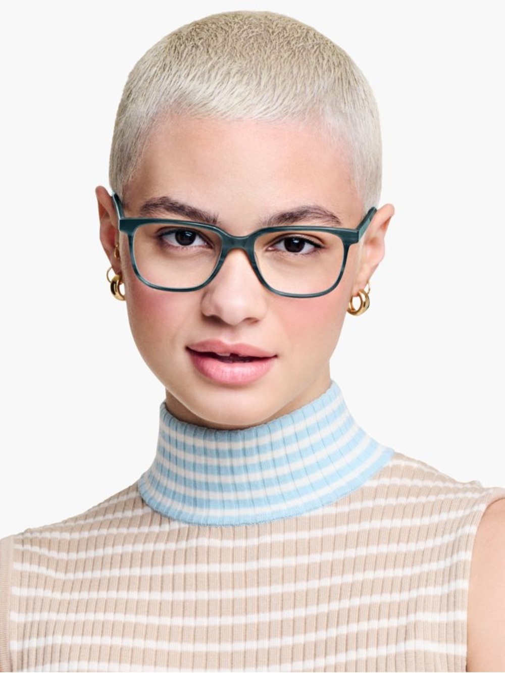 Warby Parker Hayden Eyeglasses – Striped Pacific | Medium 133mm NEW frames only
